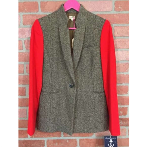 Cremieux Arabella Colorblock Tweed Blazer Jacket - Picture 2 of 7